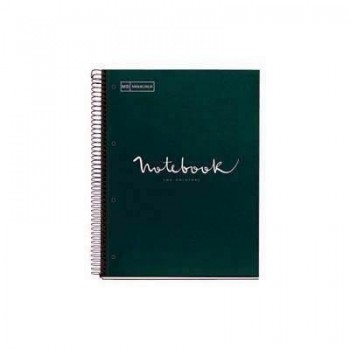 Cuaderno microperforado Miquel Rius Note Book-1 80h 90g cuadrícula 5x5 A4 turquesa