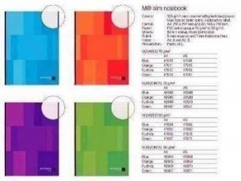 Block Miquel Rius A4 SLIM 80H 90GR.CLA LUMINE Naranja 47865