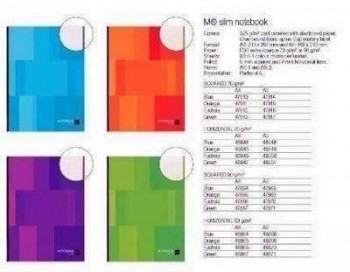 Block MR A4 SLIM 80H 70GR. CLA LUMINE Azul 47910
