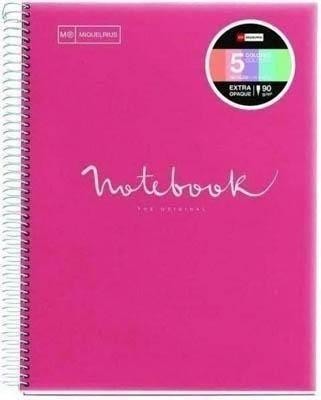 Block Miquelrius 4º 120 hojas 90 gramos polipropileno cla Emotions rosa 46105