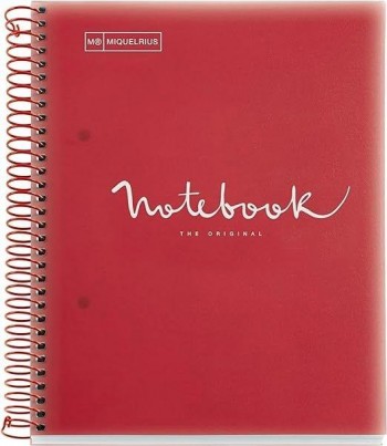 Block Miquelrius 4º 120 hojas 90 gramos 5x5 Emotions rojo 46090