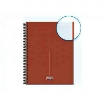 Block Ingraf A4 80 hojas 5x5 90 gramos tapa extradura naranja 350737 soft Toscana