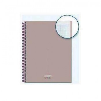 Block Ingraf A4 80 hojas 5x5 90 gramos tapa extradura rosa pastel 350738 soft Creta