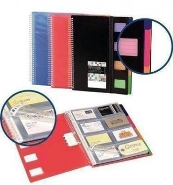 Tarjetero espiral polipropileno 320 fundas extra rojo 62023253 Carchivo