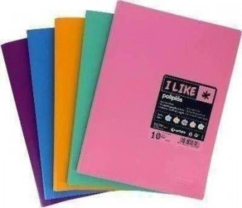 Carpeta de Fundas Poliplas Like folio 20 fundas verde agua 1451326