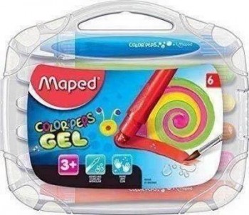 Cera gel acuarelable colorpeps caja 6 unidades Maped 836306