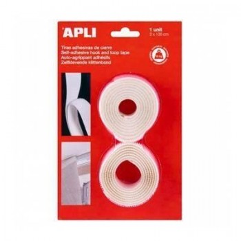 Rollo Cinta Apli Velcro 2X100CM. Blanco 13657