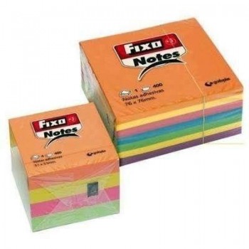 Taco de notas Fixo 65005180 51X51 STD. 400H. neon