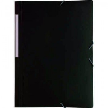 Carpeta gomas y 3 solapas Grafoplas Poligraf forrada PP folio verde 04800020