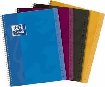 Bloc espiral Oxford 100101192 cuarto Indice 90 hojas
