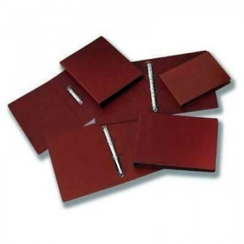 Carpeta cartón cuero gofrado Fabrisa 4 anillas 25mm folio