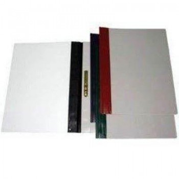 Paq.25 dossiers fástener Grafoplas PP lomo personalizable A4 rojo