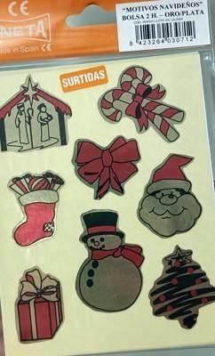 Etiqueta Navidad surtido Oro/Plata B/2H. 202017