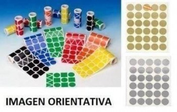 Gomette Ineta en rollo cuadrado/circulo/triangulo naranja Naranja 2250 Super grande