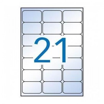 Etiqueta Apli 10967 Inkjet Transparente 63.5*38.1 10H.