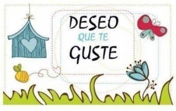 Etiqueta Arguval 39602 rollo de 250 deseo que te guste 30x50mm