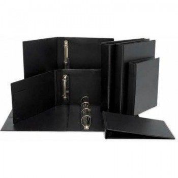 Carpeta Grafoplas PVC 2 anillas 40mm cuarto negro