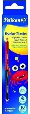 Lapiz pelikan bicolor jumbo. Caja 10 unides. 802170