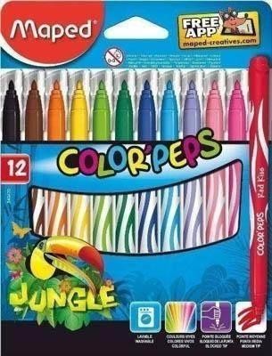 Rotulador color peps jungle C/12 845420 Maped