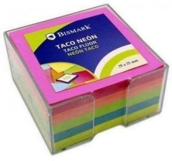 Taco Bismark 325066 76x76 surtido 400 hojas neon