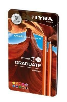 Rotulador Lyra Graduate Fineliner Est. Metal 10 Uds. L6771100