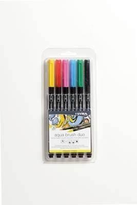 Lyra Aqua Brush Duo Tonos primarios 6 uds.