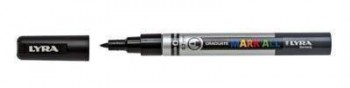 Marcador Permanente Lyra Mark All Negro 0,7 mm