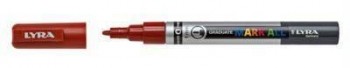 Marcador Permanente Lyra Mark All Marrón 1 mm