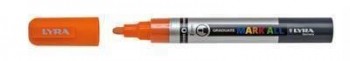 Marcador Permanente Lyra Mark All Naranja 2 mm