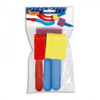 Jovi 814 3 Pinceles Grandes Espuma Formas Diverssa