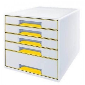 Bucs de cajones WOW Desk Cube 5 cajones amarillo/blanco 52142016