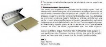 Tampon con almohadilla Trodat especial STK 1 165x90mm