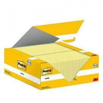 Taco de Post-It 654 76x76 Amarillo P/36 7100290182 654Y24+654Y12