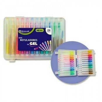 MINI ROTULADORES GEL 24 COLORES 332052 BISMARK