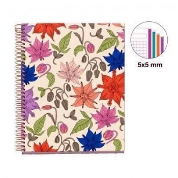 Block MiquelRius A5 120 hojas 5x5 70 gramos Vintage Lily MR46809