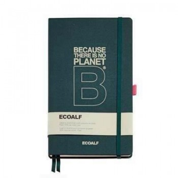 Cuaderno Miquelrius Rígido 130X210 96h. liso 80g. C/Goma Ecoalf Verde MR8234