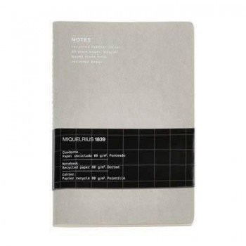 Cuaderno Miquelrius Flexible 140X200 48h. liso 80g. Back2Basics Gris MR8212