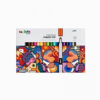 ROTULADOR PRISMA DE PUNTA DE FIBRA C/18 UDS 45206 CARIOCA