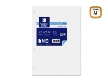 GOLDEN RECAMBIO A4.100 H. 90GRS.LISO 329559