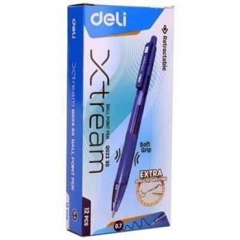 Boligrafo Deli Grip Azul 0,7 Retractil EQ02330