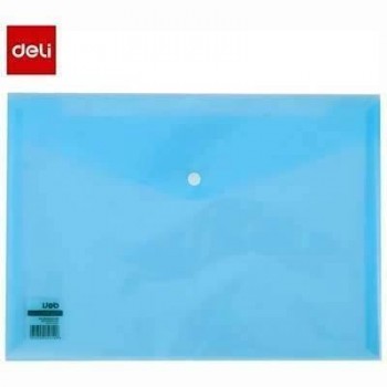 Carpeta de Broche A4 Deli Azul claro E5505 160 micras