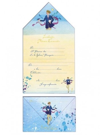 BLISTER 10 INVITACIÓN SOBRE COMUNIÓN NIÑO 42685 ARGUVAL