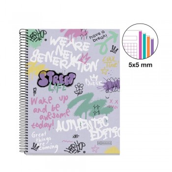 Block MiquelRius A4 120 hojas 5x5 70 gramos Wake Up MR4314