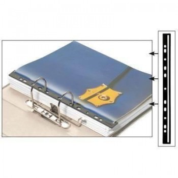 Paq.50 varillas archivo Durable plástico A4 negro 2935-01