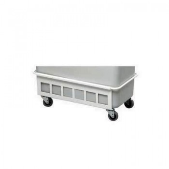 Carrito De Metal 1801666010 4 Ruedas 18x47x26cm Blanco